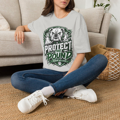 Protect the Pound Bulldog T-Shirt — Fierce Mascot Tee for Fans & Players
