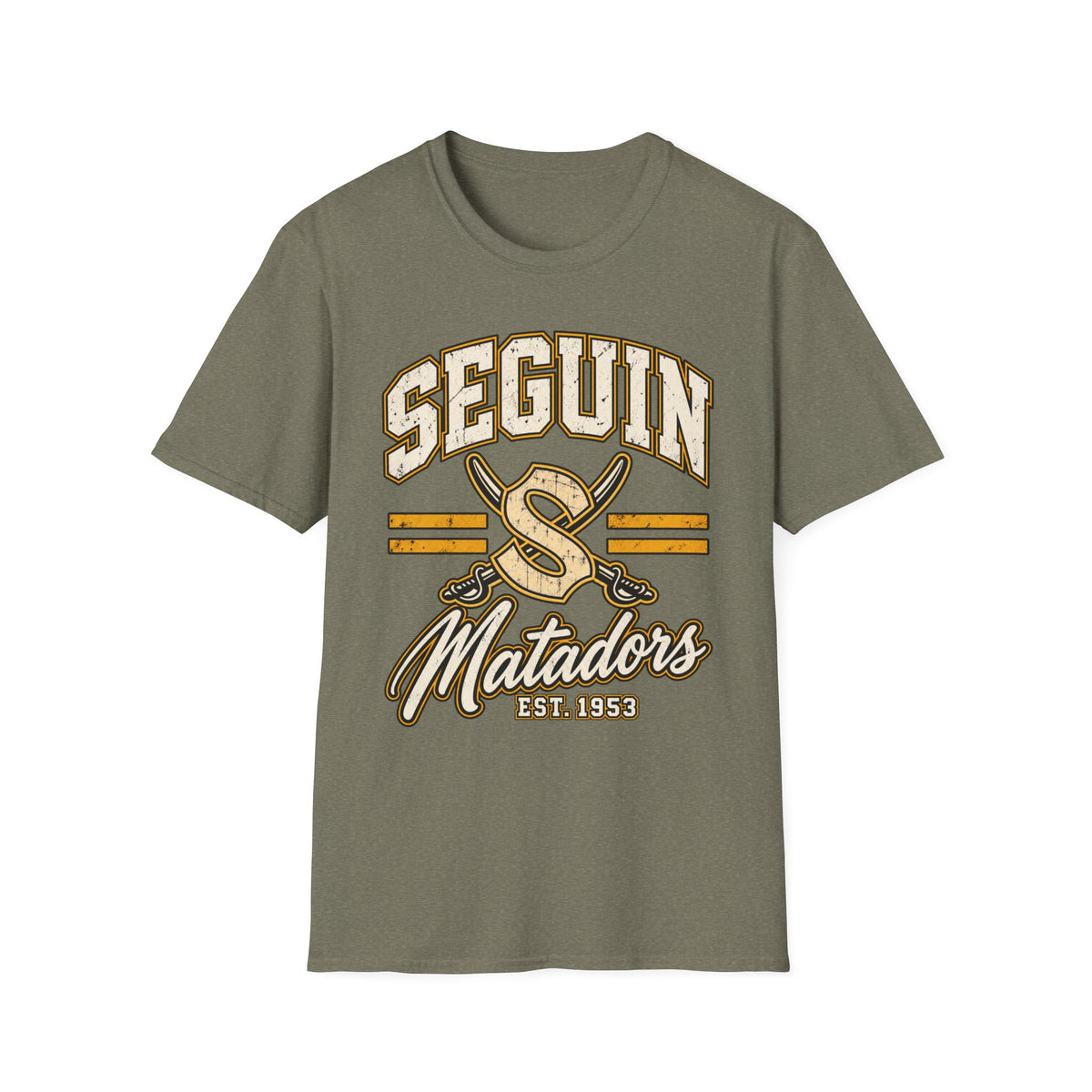 Seguin Matadors Vintage T-Shirt — School Spirit Baseball Design