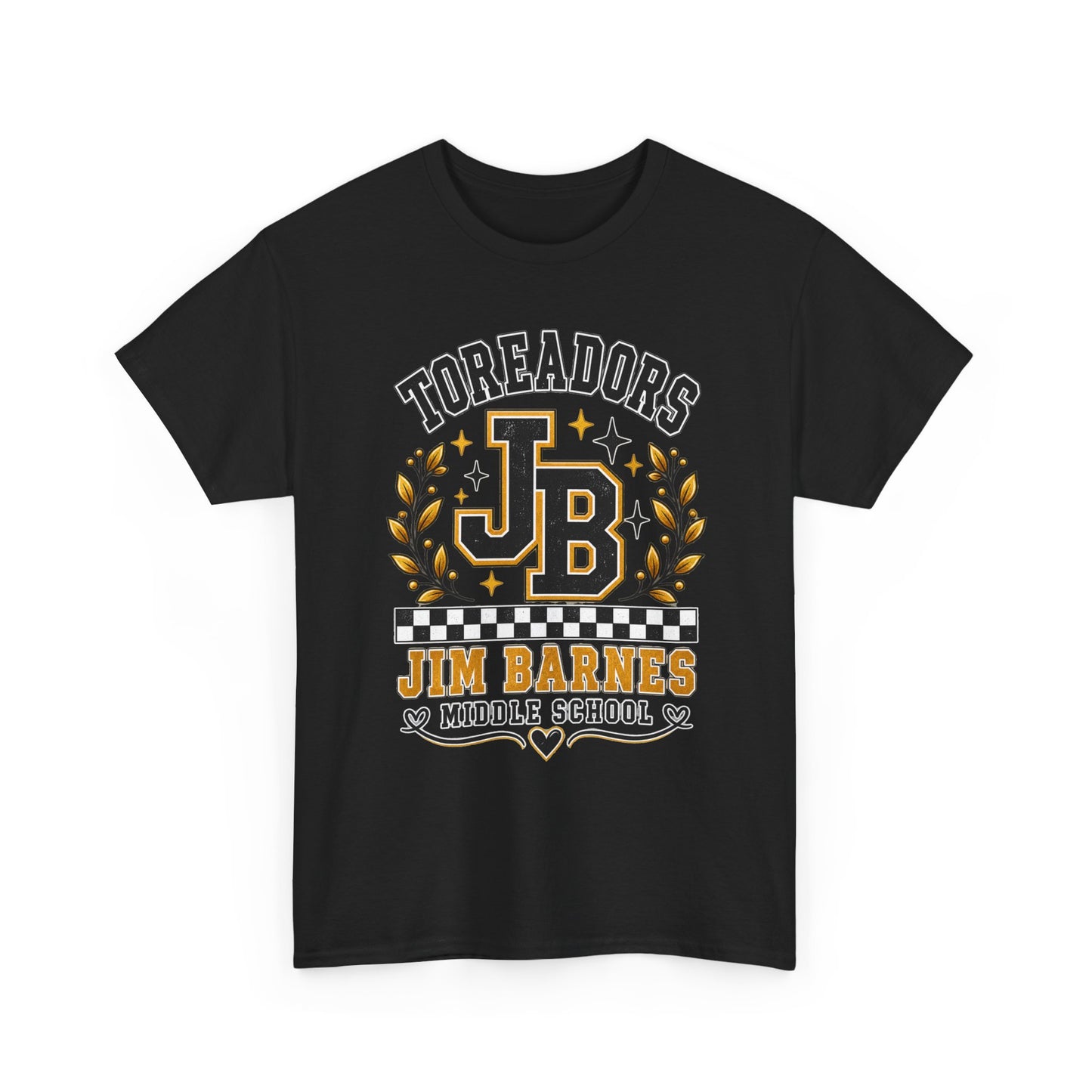 Toreadors JB Jim Barnes Middle School Tee — School Spirit Graphic T-Shirt