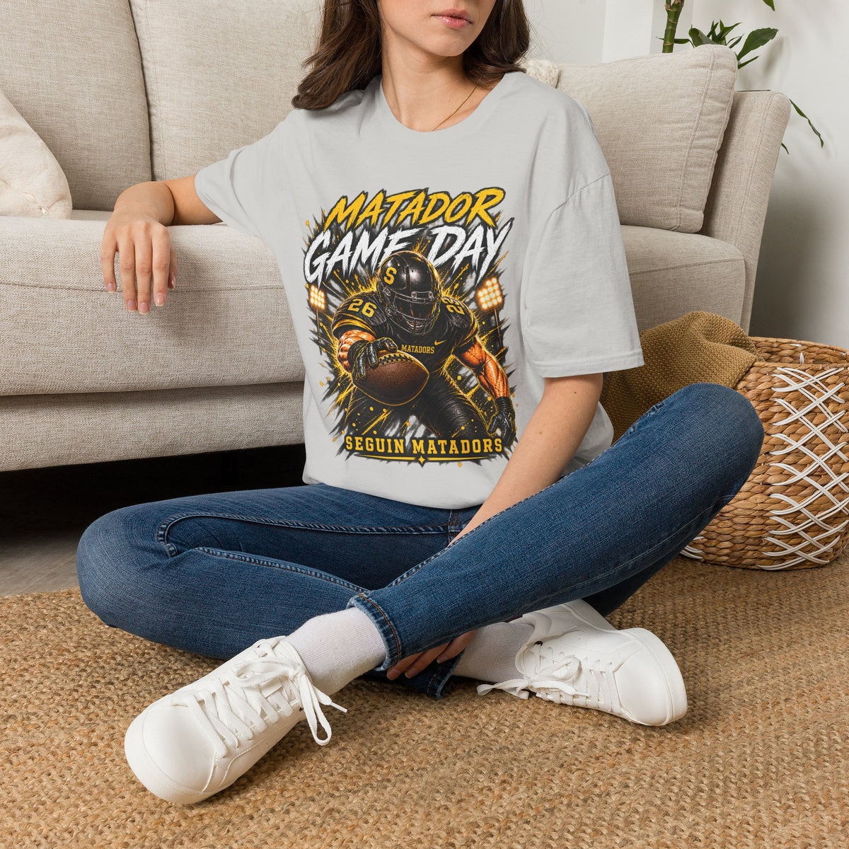 Matador Game Day Football T-Shirt — Seguin Matadors Fan Tee