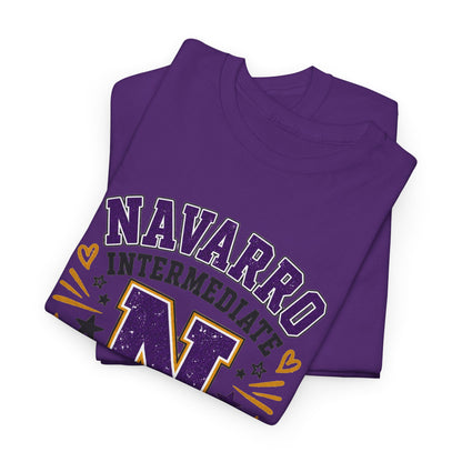 Navarro Intermediate Panthers T-Shirt — School Spirit Tee with 'N' Logo & Paw Prints