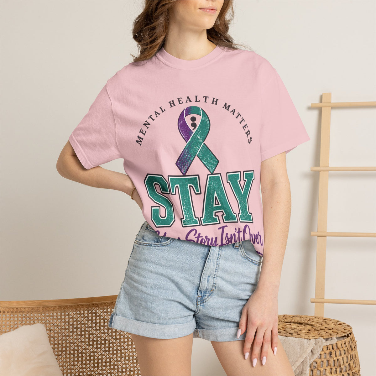 Mental Health Awareness 'Stay — Your Story Isn't Over' T-Shirt