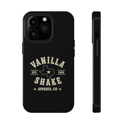 Black w/Ivory Logo lmpact-Resistant Phone Cases