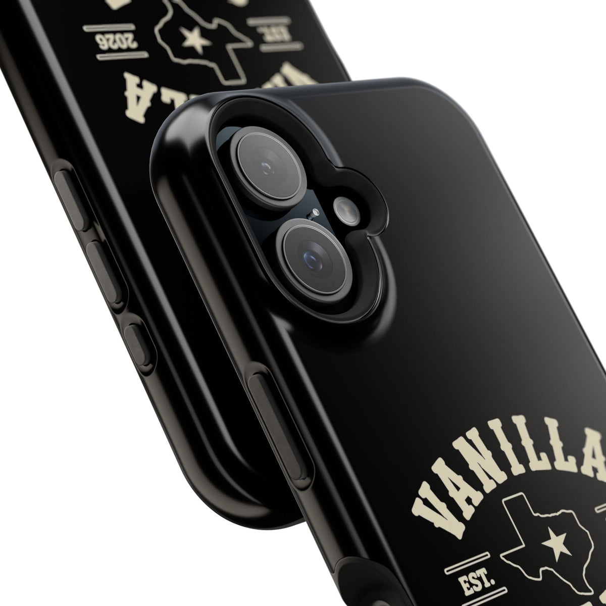 Black w/Ivory Logo lmpact-Resistant Phone Cases