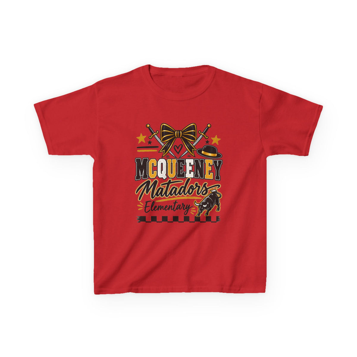 Kids Tee — McQueeny Matadors Elementary School Spirit Shirt