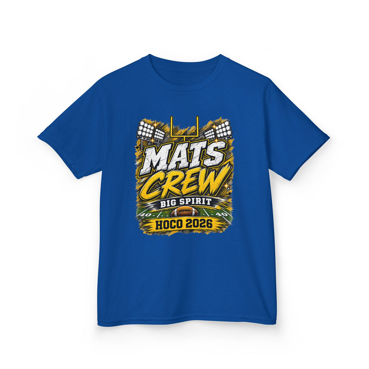Kids Tee — "Mats Crew Big Spirit Hoco 2026" Football Crewneck
