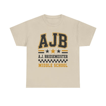 Middle School Custom Name Tee — AJB Briesemeister School Spirit Shirt