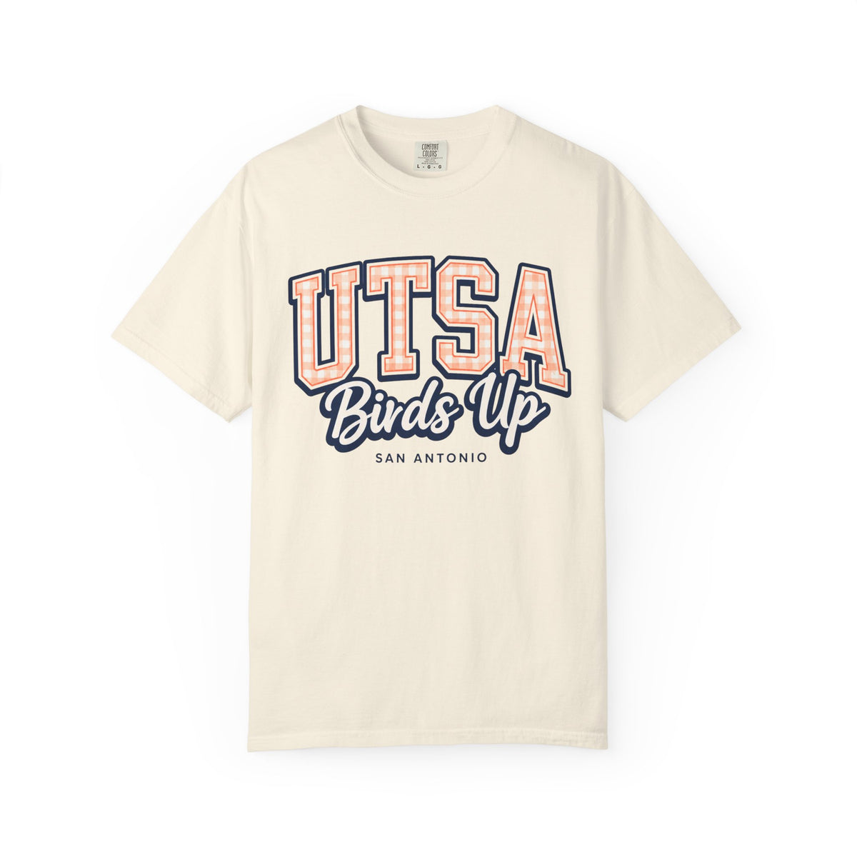 UTSA Birds Up T-Shirt — San Antonio Orange Garment-Dyed Tee