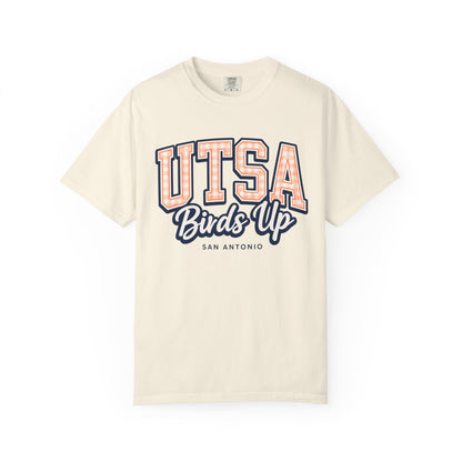 UTSA Birds Up T-Shirt — San Antonio Orange Garment-Dyed Tee
