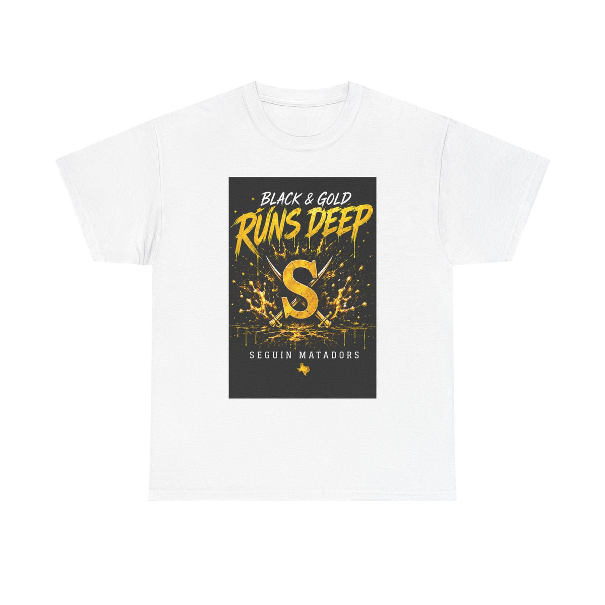 Seguin Matadors 'Black & Gold Runs Deep' T-Shirt