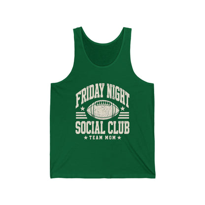 Friday Night Social Club Team Mom Tank — Personalized Gameday Jersey Tank