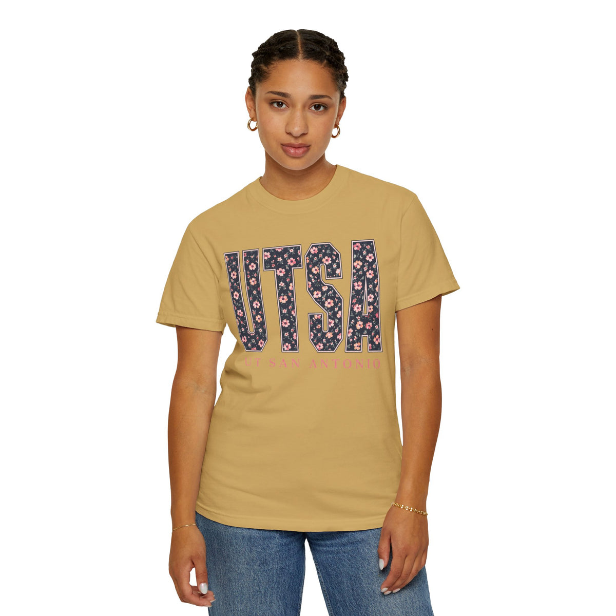 UTSA Floral Logo T‑Shirt — UT San Antonio Collegiate Tee