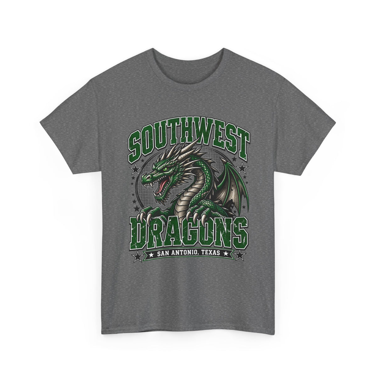 Southwest Dragons T-Shirt — San Antonio Texas Green Dragon Graphic Tee