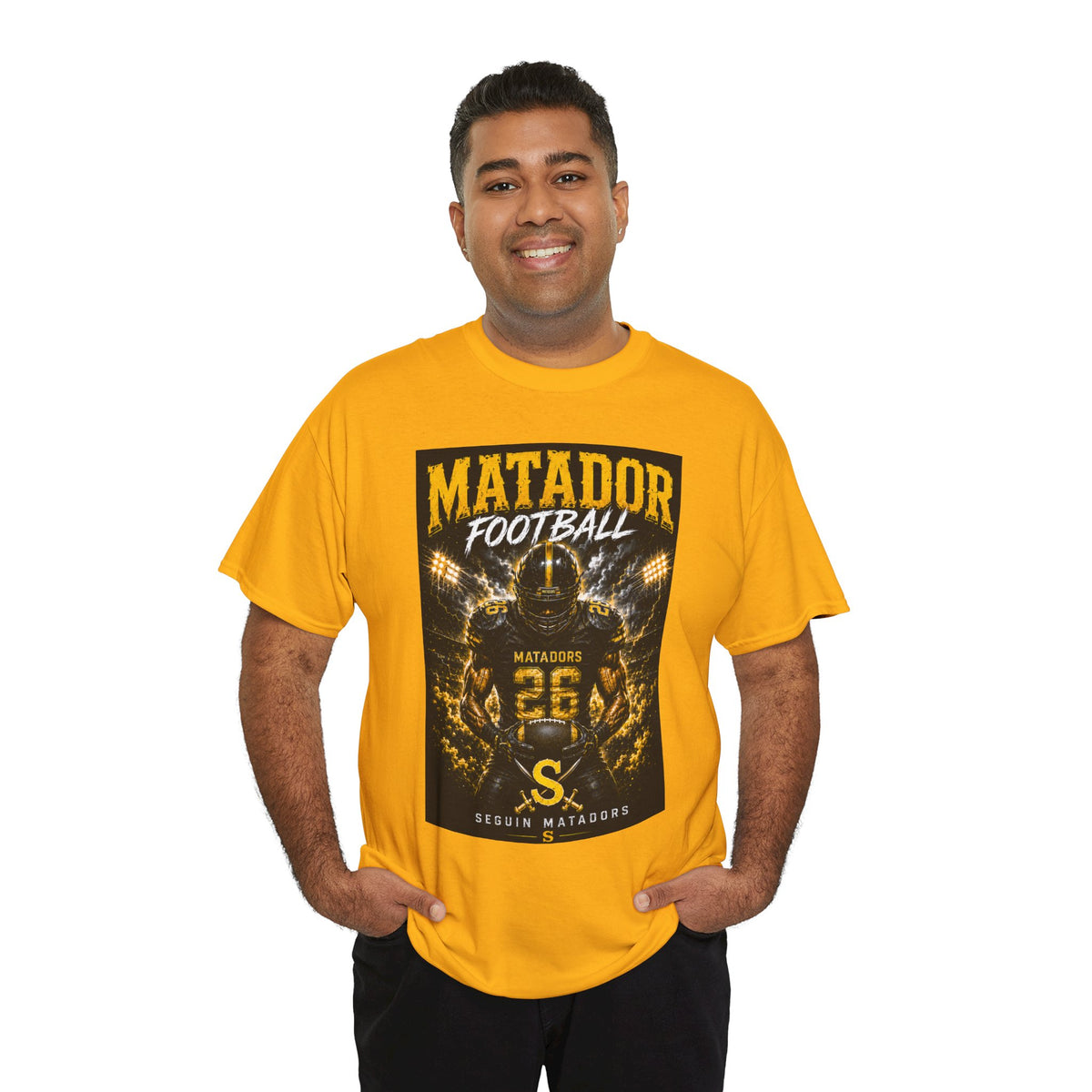 Matador Football Team Tee — Vintage Helmet Graphic Jersey Shirt