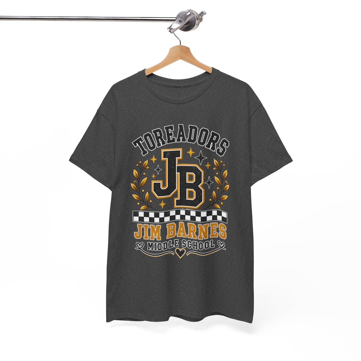 Toreadors JB Jim Barnes Middle School Tee — School Spirit Graphic T-Shirt