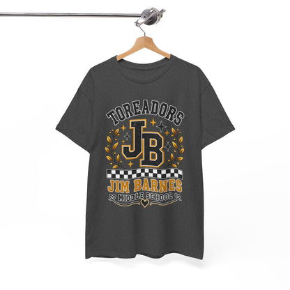 Toreadors JB Jim Barnes Middle School Tee — School Spirit Graphic T-Shirt