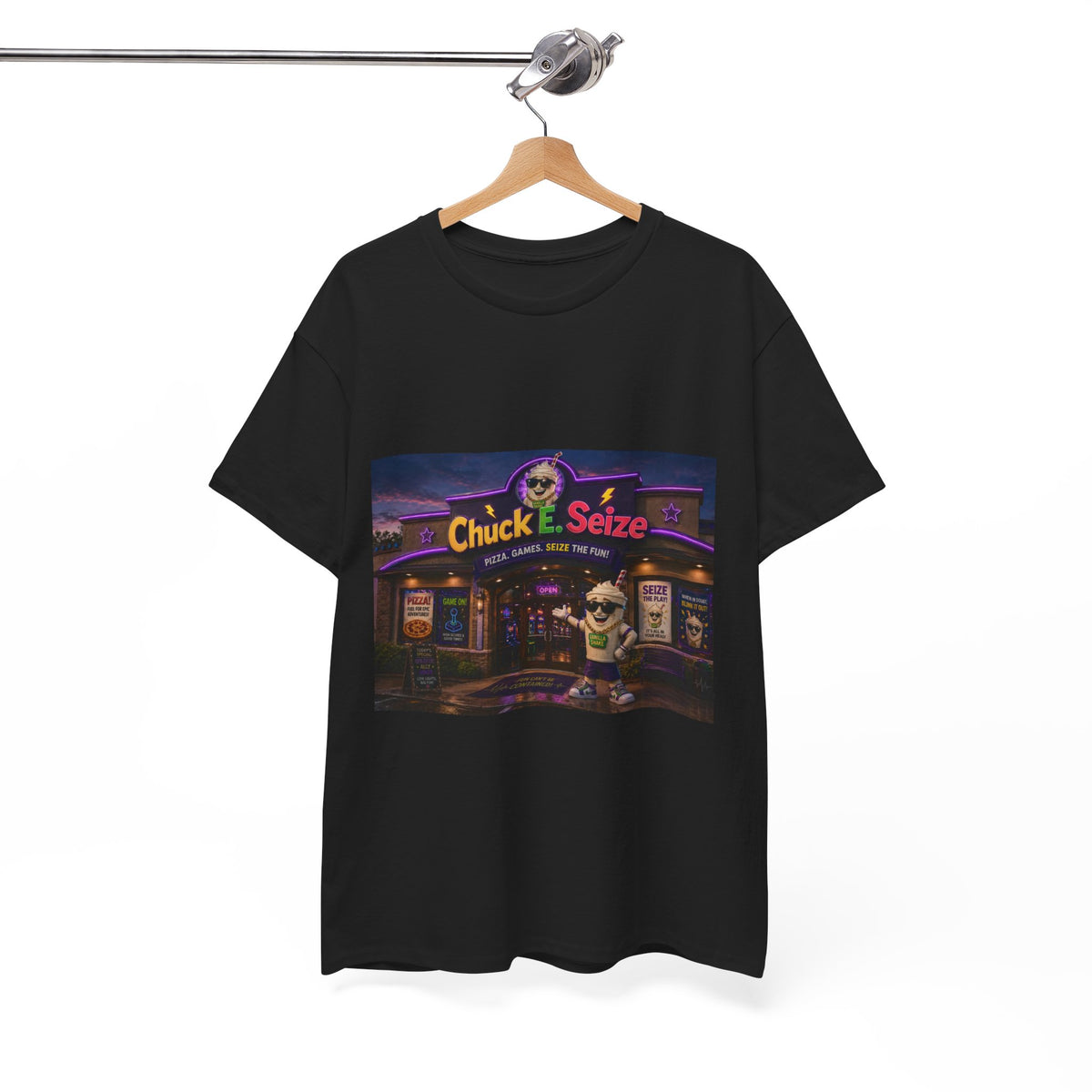 Chuck E. Seize Arcade Night T‑Shirt