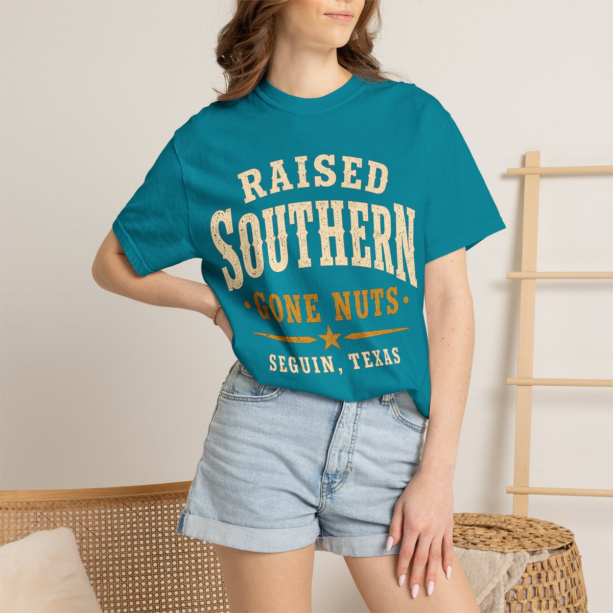 Raised Southern "Gone Nuts" T-Shirt — Seguin, Texas Retro Country Tee