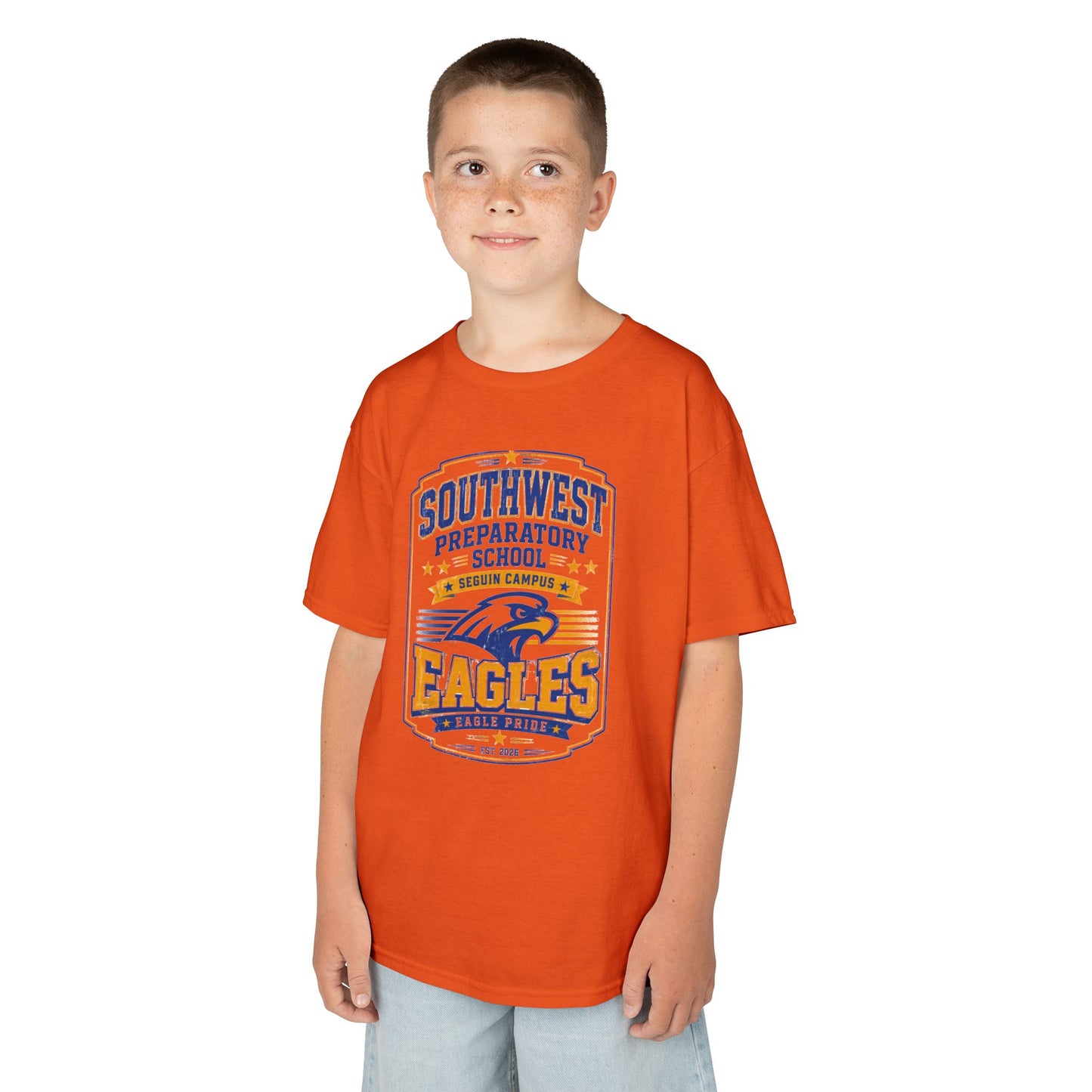 Kids T-Shirt — Southwest Preparatory School Eagles Mascot Tee