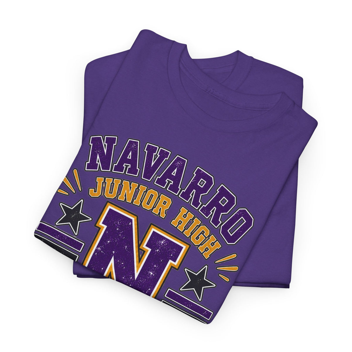 Navarro Junior High Panthers T-Shirt – School Spirit Tee with Purple & Gold Mascot Design