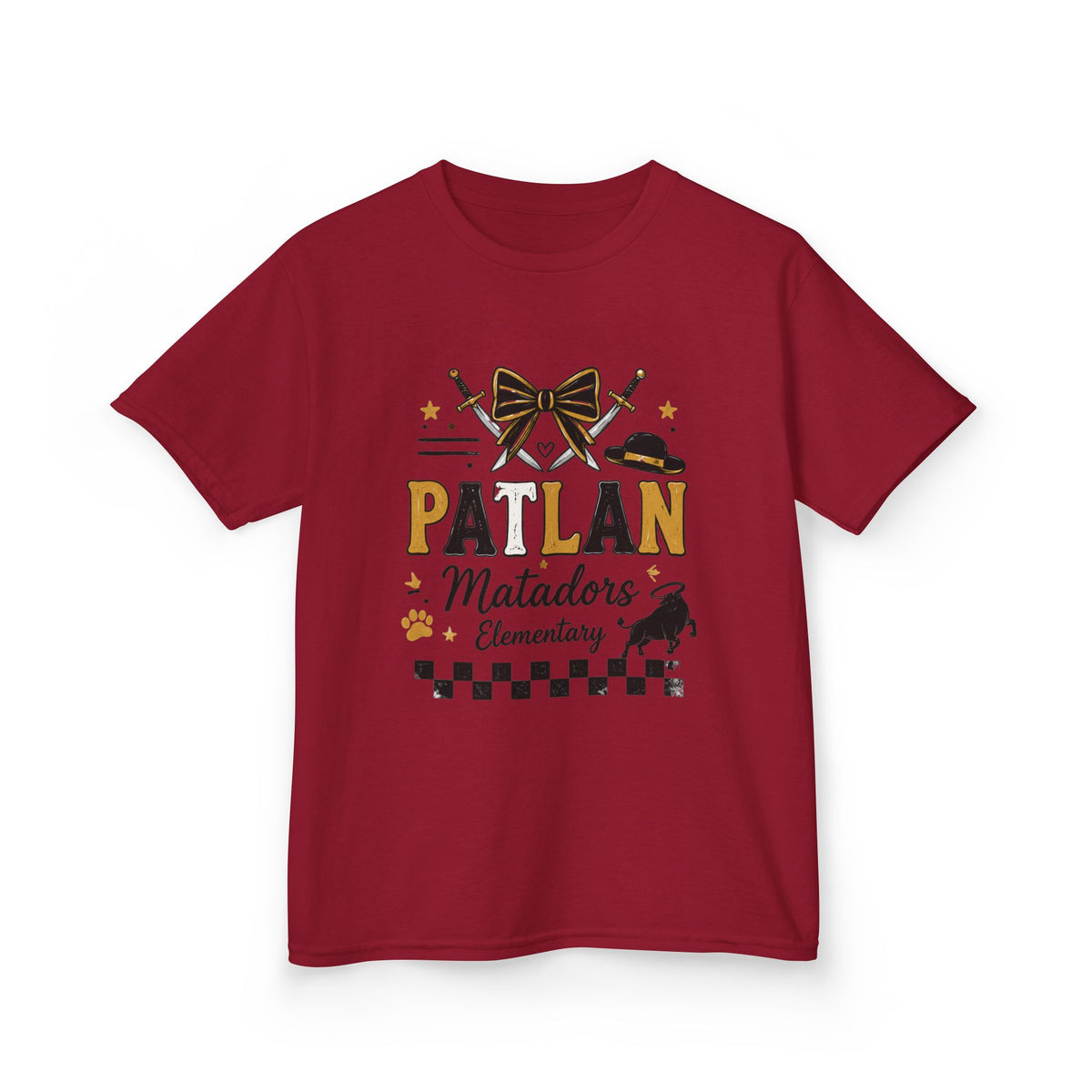 Patlan Matadors Elementary Kids T-Shirt — School Spirit Tee
