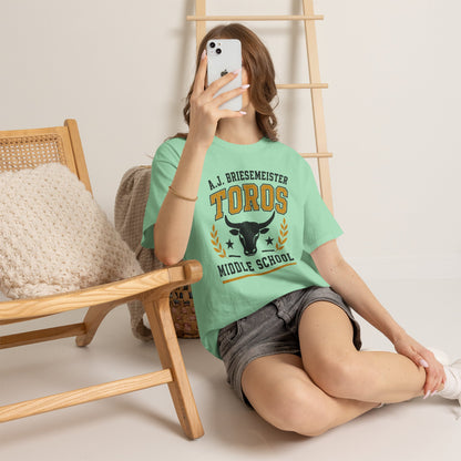 Toros Middle School Tee — A.J. Briesemeister School Spirit T-Shirt