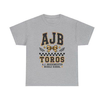 AJB Toros Middle School T-Shirt — AJ Bresemeister School Spirit Tee