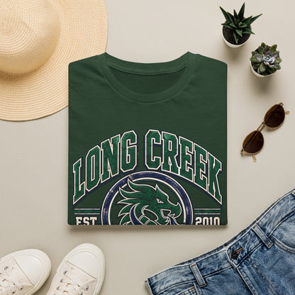 Long Creek High School Mascot T-Shirt — School Spirit Dragon Tee (Established 2010)