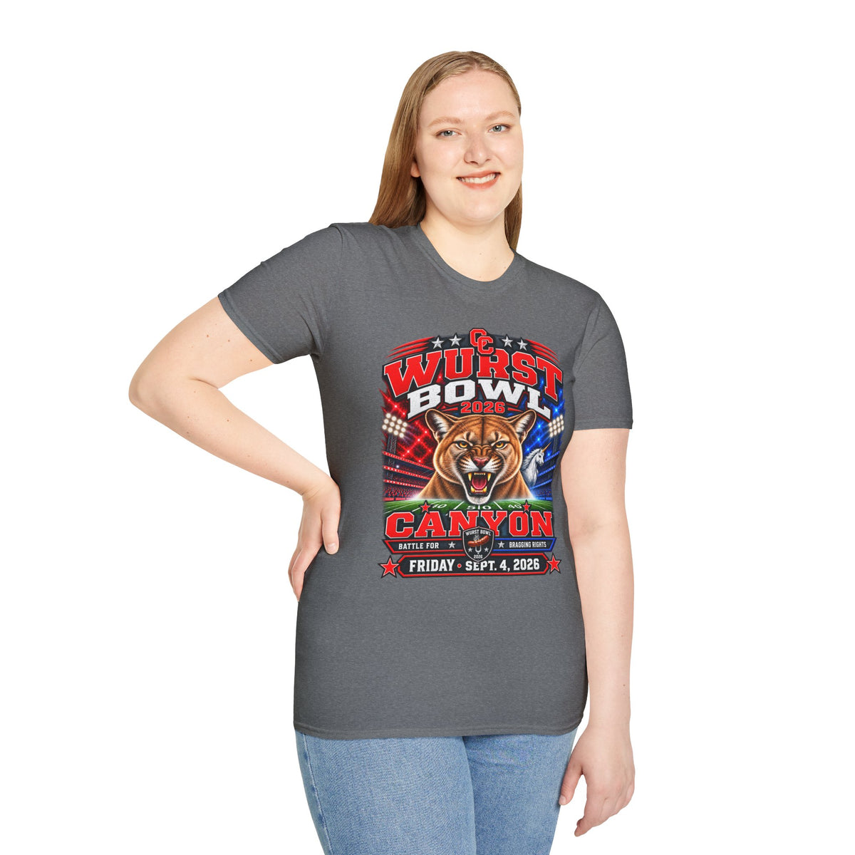 Wurst Bowl 2026 T-Shirt — Canyon Football Game Day Tee