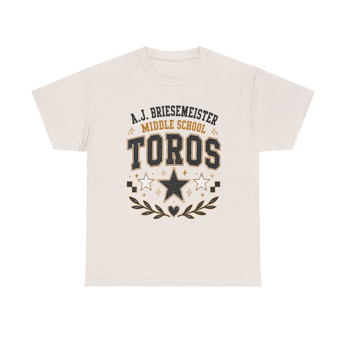 Toros Middle School Tee – A.J. Briesmeister School Spirit Shirt