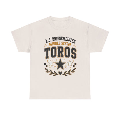 Toros Middle School Tee – A.J. Briesmeister School Spirit Shirt