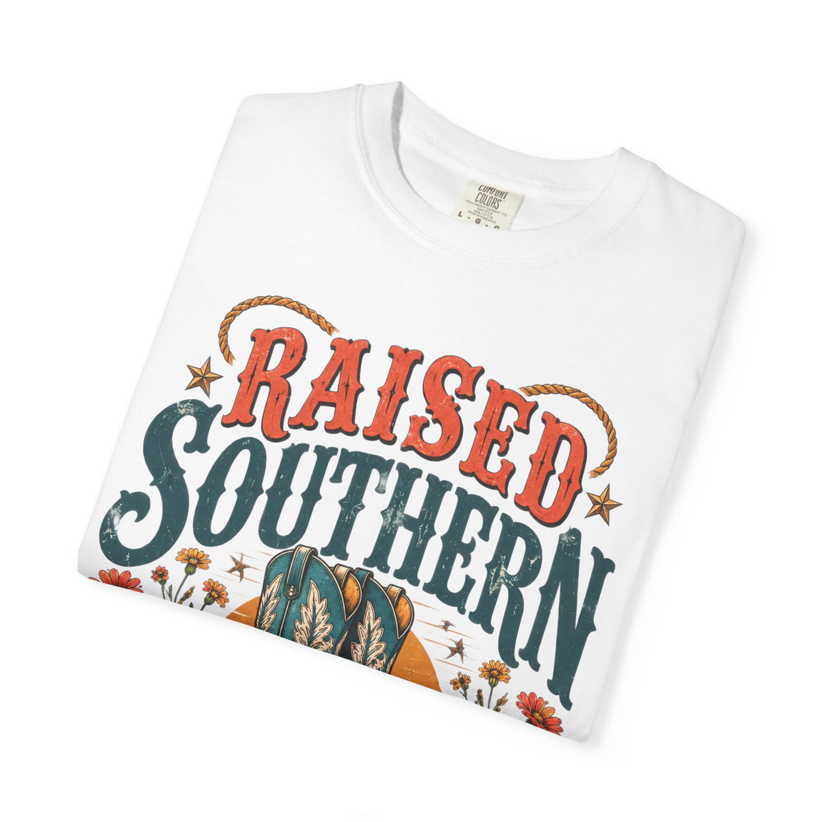 Raised Southern T-Shirt — Gonzales, Texas Retro Western Tee