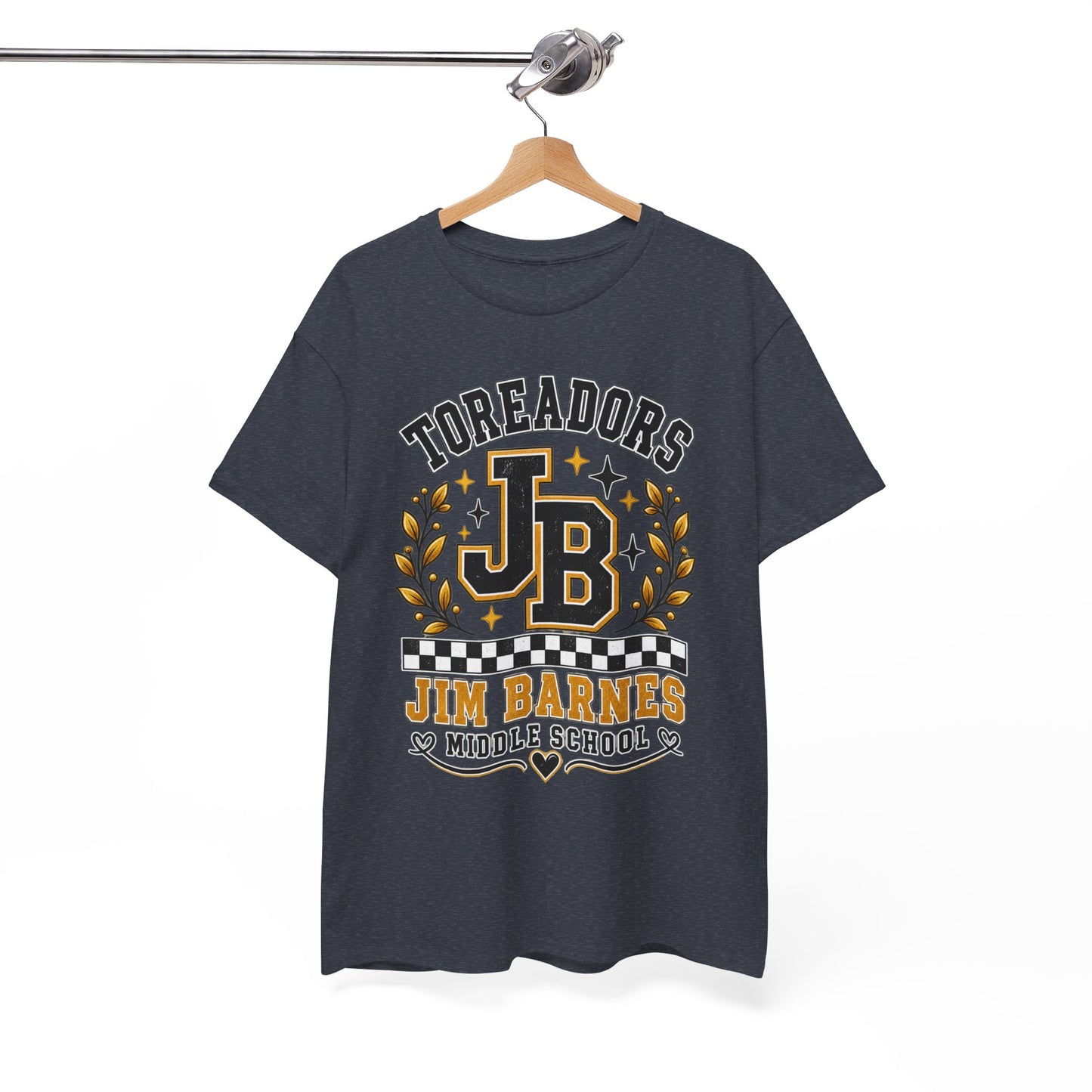 Toreadors JB Jim Barnes Middle School Tee — School Spirit Graphic T-Shirt