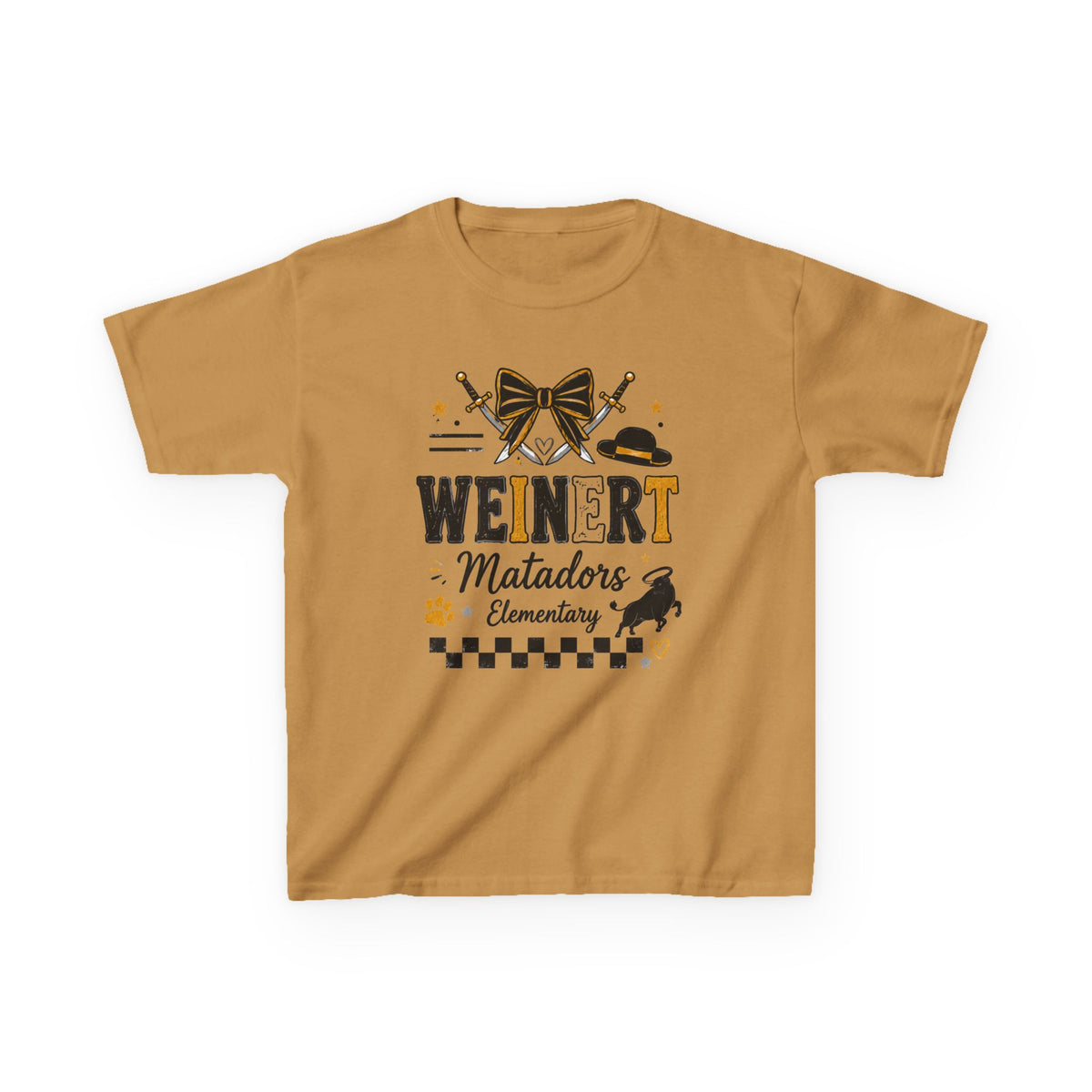 Matadors Elementary Kids T‑Shirt – 'Weinert' School Spirit Tee