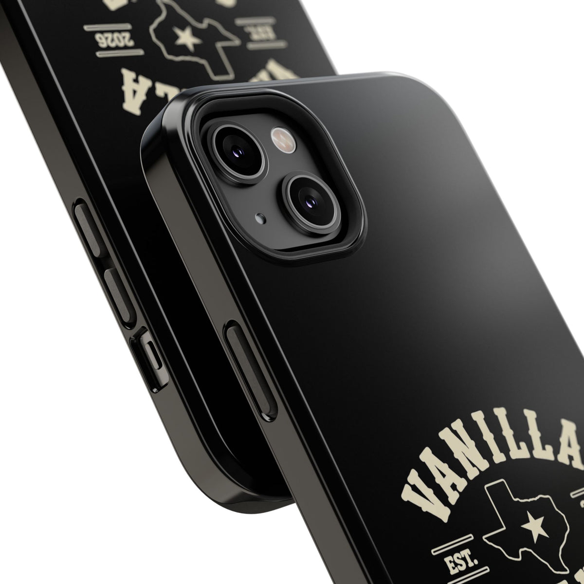 Black w/Ivory Logo lmpact-Resistant Phone Cases