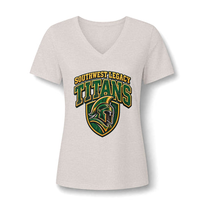 Titans Women's V-Neck Tee — Southwest Legacy San Antonio School Spirit Shirt