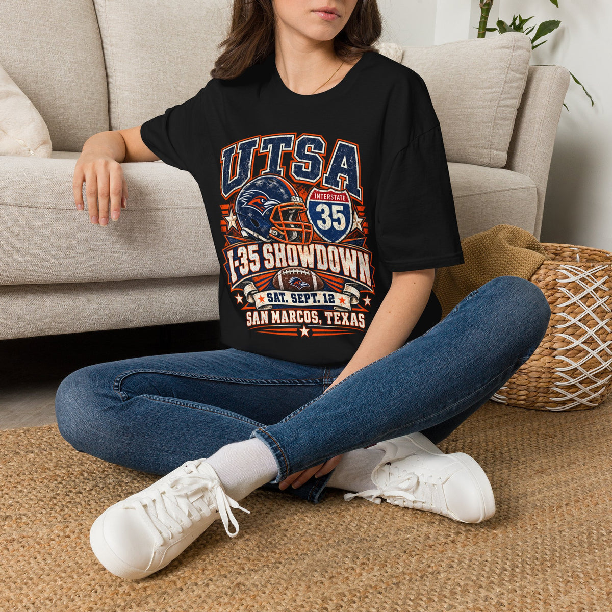 UTSA Football I-35 Showdown Tee — San Marcos Game Day Shirt