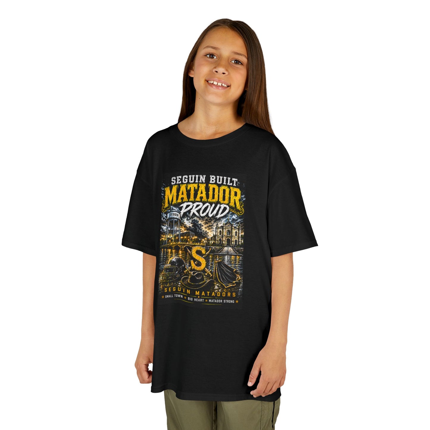 Kids T-Shirt — Seguin Built Matador Proud School Spirit Tee