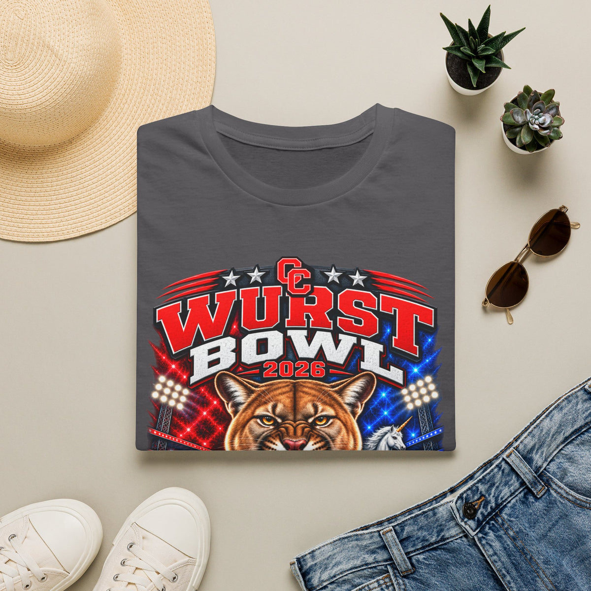 Wurst Bowl 2026 T-Shirt — Canyon Football Game Day Tee