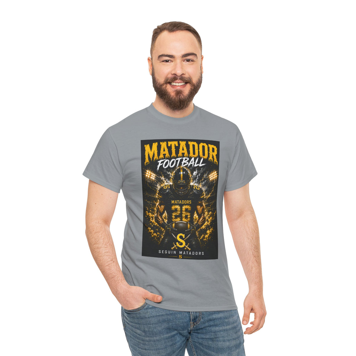 Matador Football Team Tee — Vintage Helmet Graphic Jersey Shirt