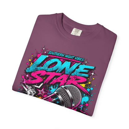 Lone Star Flow Microphone T-Shirt — Gonzales, Texas Retro Rap Tee