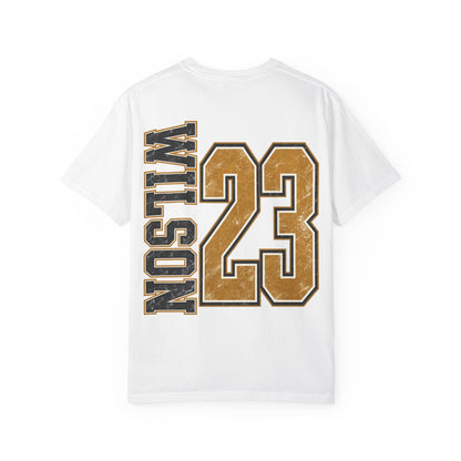 Matadors Seguin Vertical Logo T‑Shirt — Wilson 23 Back Jersey Tee
