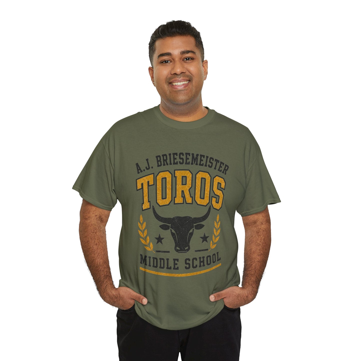 Toros Middle School Tee — A.J. Briesemeister School Spirit T-Shirt