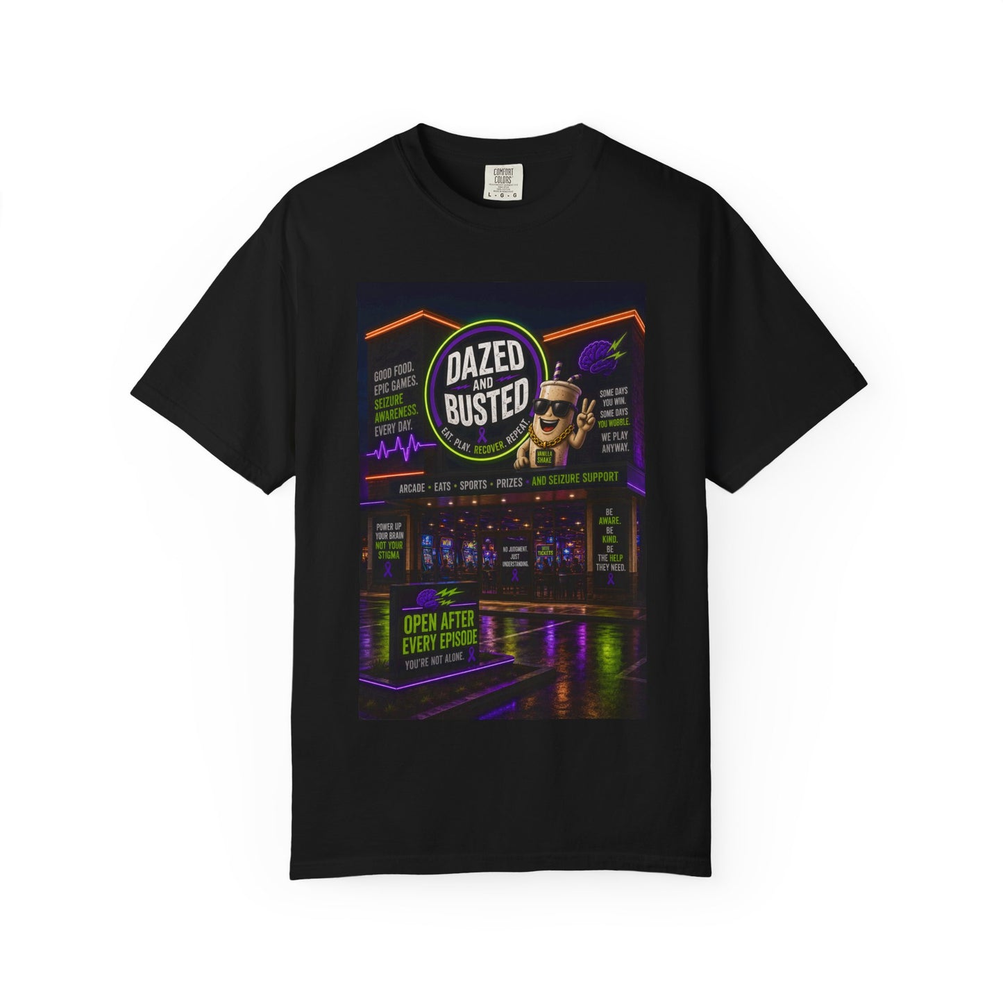 Dazed & Busted Neon Arcade T-Shirt