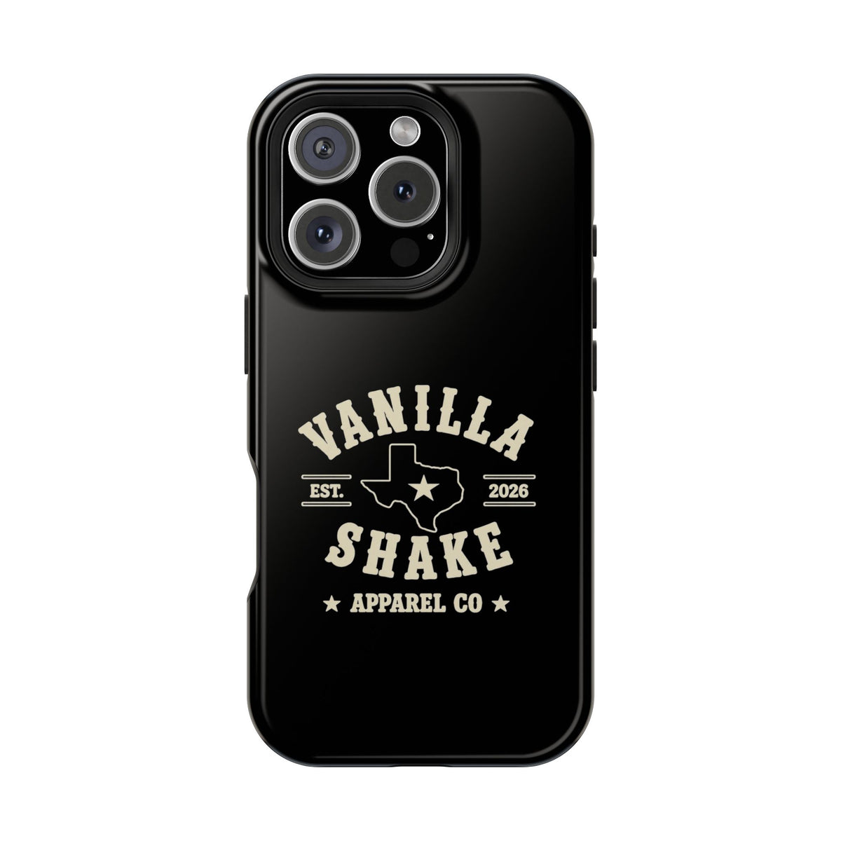 Black w/Ivory Logo lmpact-Resistant Phone Cases