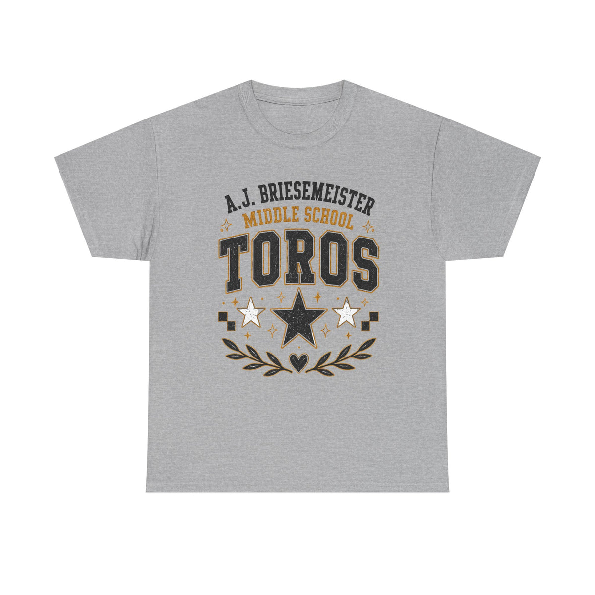 Toros Middle School Tee – A.J. Briesmeister School Spirit Shirt