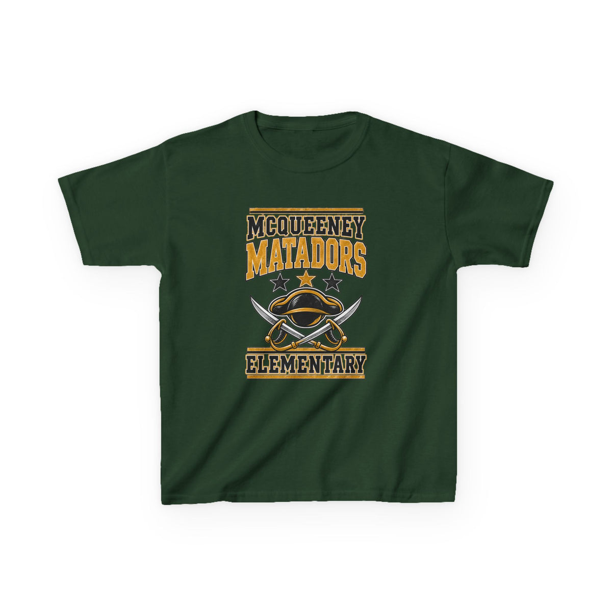 McQueeney Matadors Elementary Kids T-Shirt – School Spirit Tee