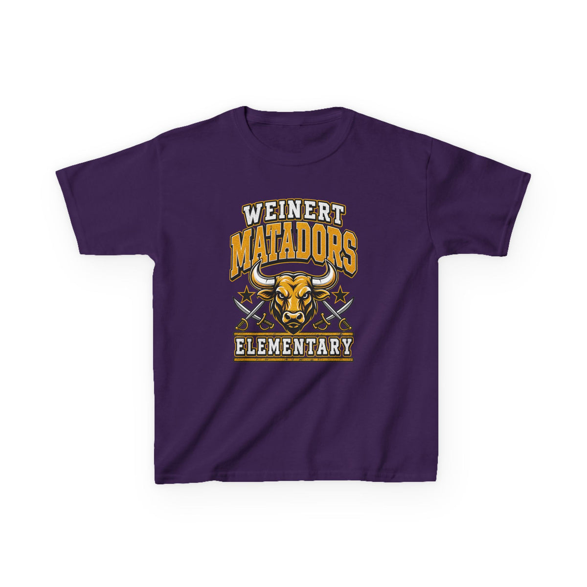 Weinert Matadors Elementary Kids T-Shirt — School Mascot Tee