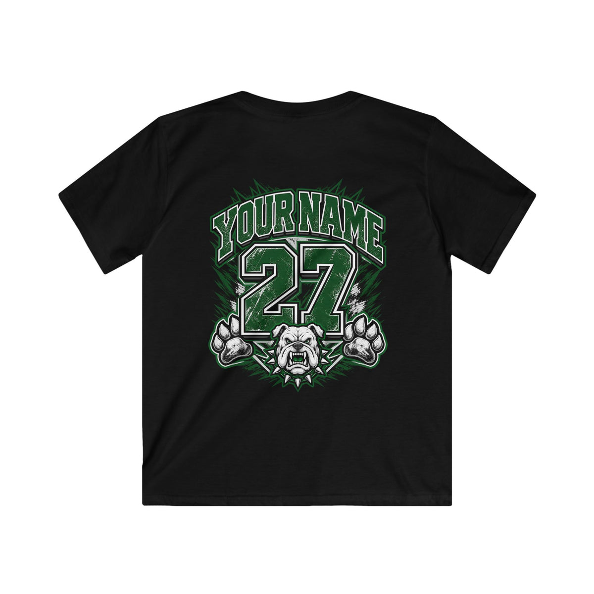 Marion Bulldogs Kids T‑Shirt — Custom Name & Number Youth Football Tee