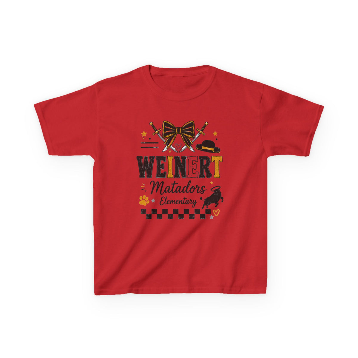 Matadors Elementary Kids T‑Shirt – 'Weinert' School Spirit Tee
